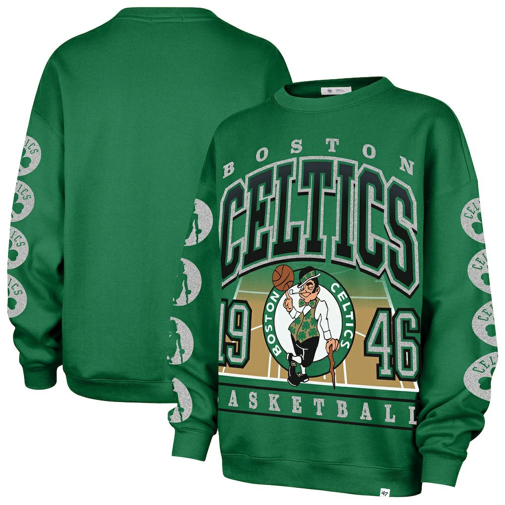 Boston Celtics '47 Women's Go Big Oversized Sweatshirt - Kelly Green | 47 brand discount