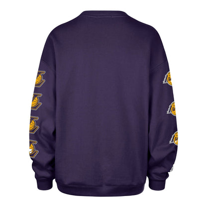 Los Angeles Lakers '47 Women's Go Big Oversized Sweatshirt - Purple | 47 brand discount