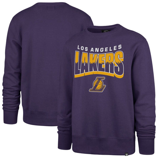 Los Angeles Lakers '47 Unisex Brush By Headline Crewneck Sweatshirt - Purple | 47 brand on sale