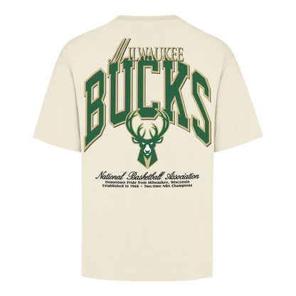 Milwaukee Bucks '47 Unisex Crossover Collection Foundation Pocket T-Shirt - Cream | 47 brand sale