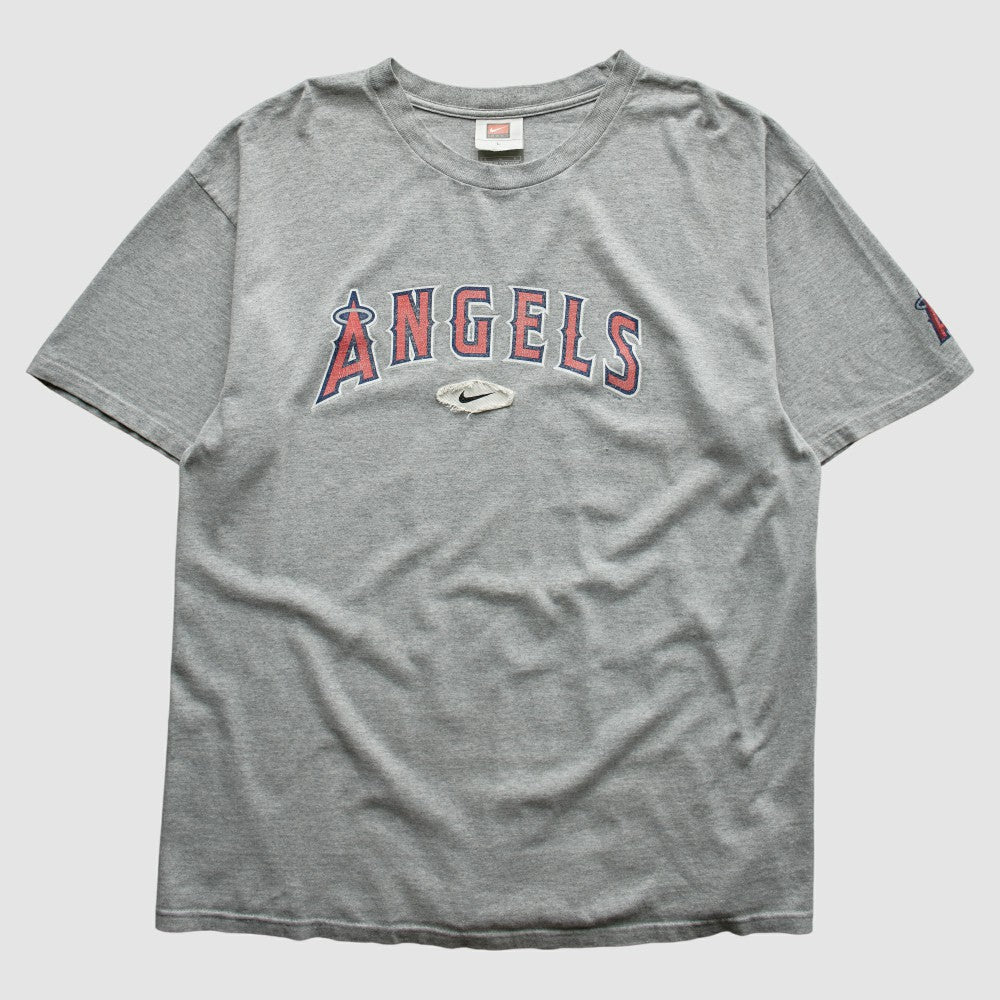 Los Angeles Angels 2000s T-Shirt - Gray Vintage | Nike