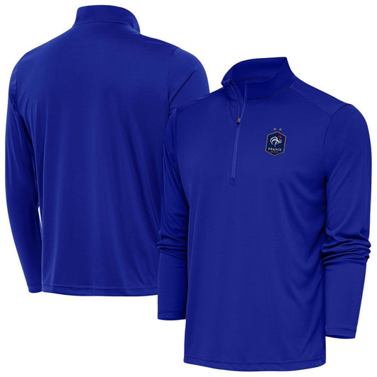 France National Team Antigua Statement Quarter-Zip Pullover - Royal outlet