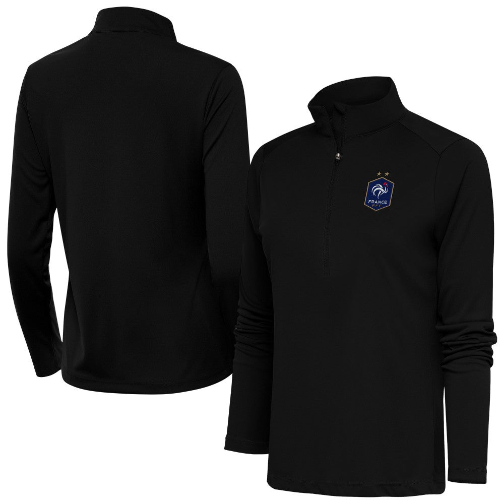 France National Team Antigua Women's Statement Half-Zip Pullover - Black sale