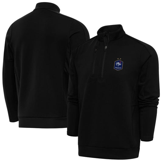 France National Team Antigua Genesis Quarter-Zip Pullover - Black online