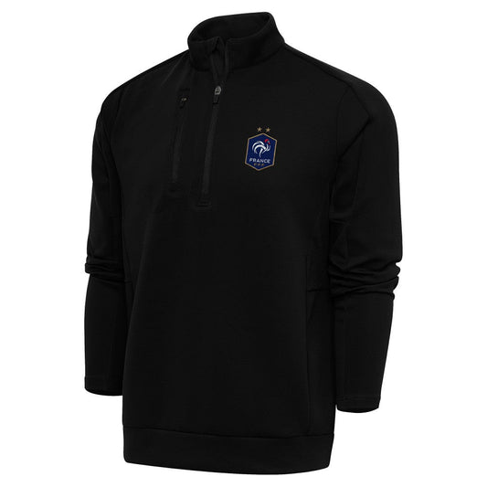France National Team Antigua Genesis Quarter-Zip Pullover - Black online