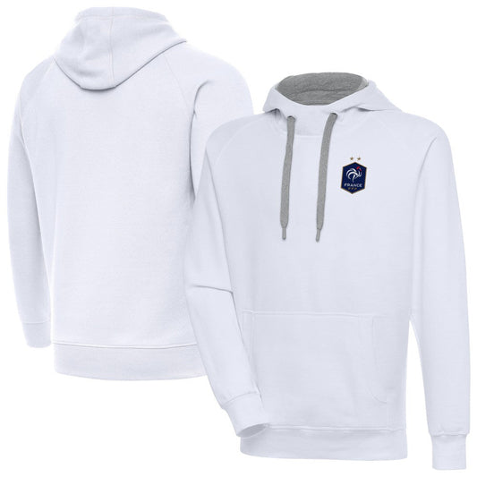 France National Team Antigua Takeover Pullover Hoodie - White online