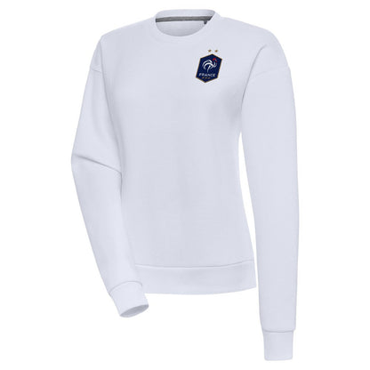 France National Team Antigua Women's Takeover Pullover Sweatshirt - White outlet