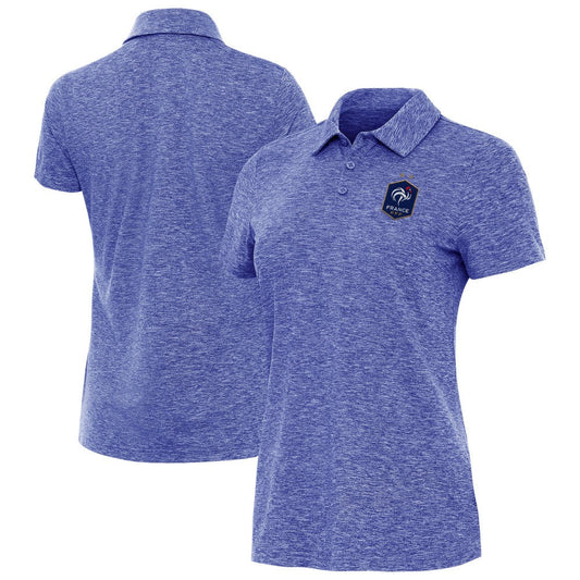 France National Team Antigua Women's Triple Shot Polo - Heather Royal discount