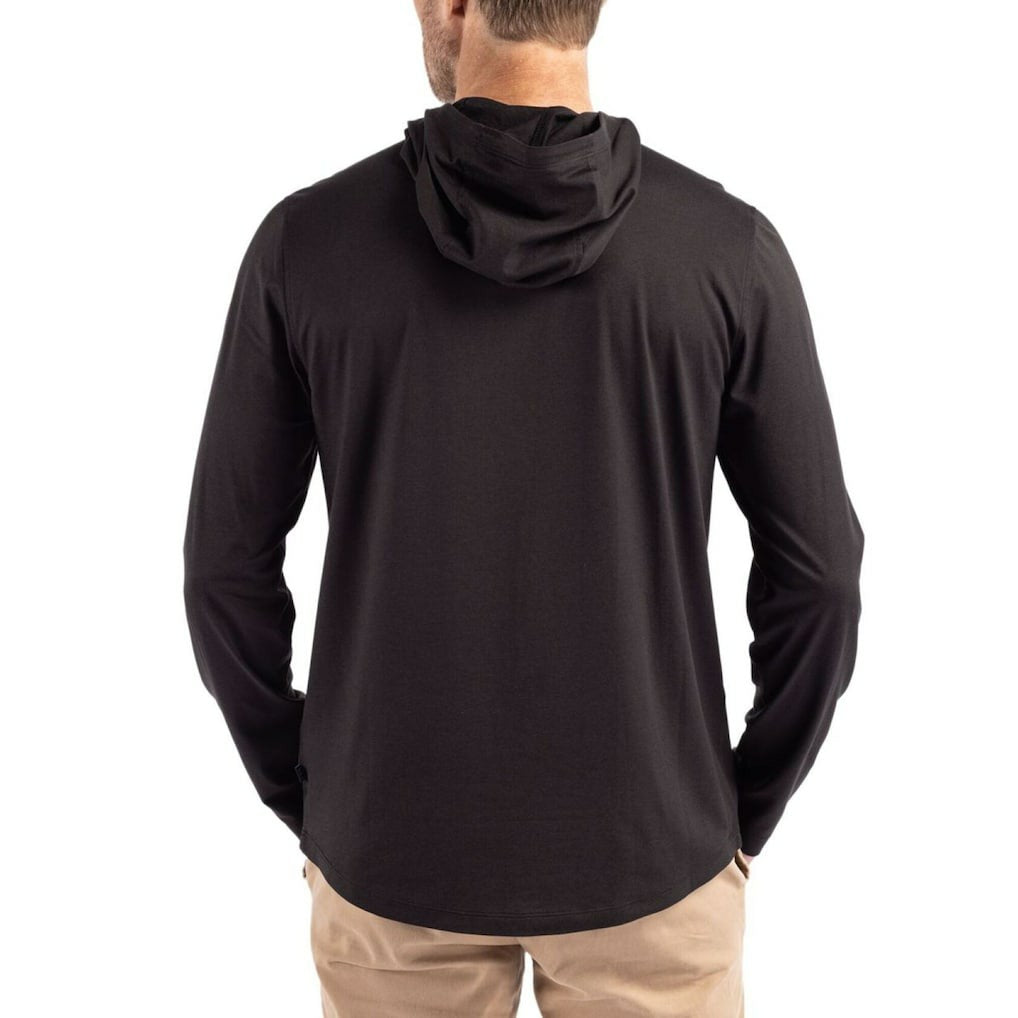 Cleveland Browns Cutter & Buck Coastline Epic Comfort Eco Recycled Long Sleeve Hoodie T-Shirt - Black online