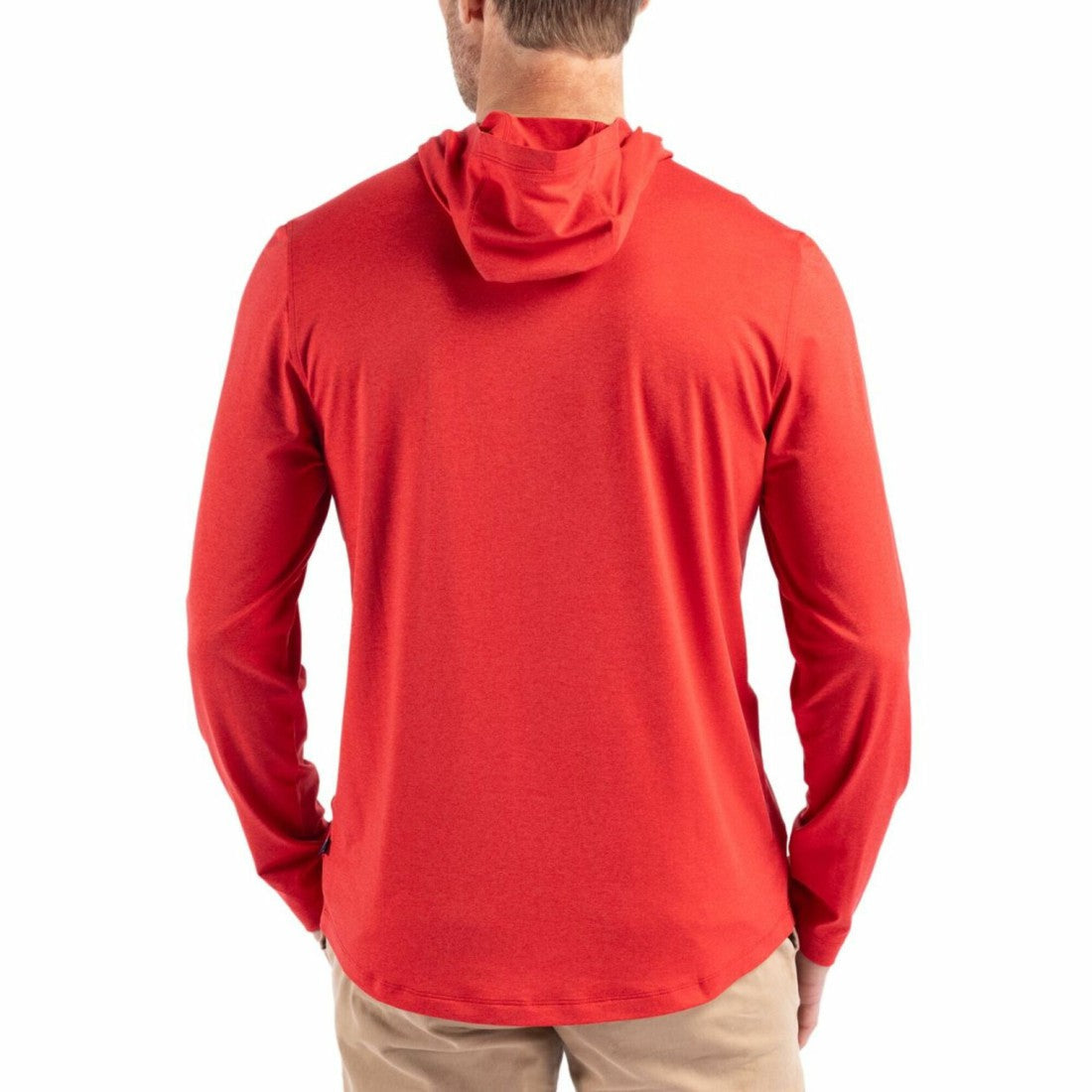 New York Giants Cutter & Buck Americana Coastline Epic Comfort Eco Recycled Long Sleeve Hoodie T-Shirt - Red online