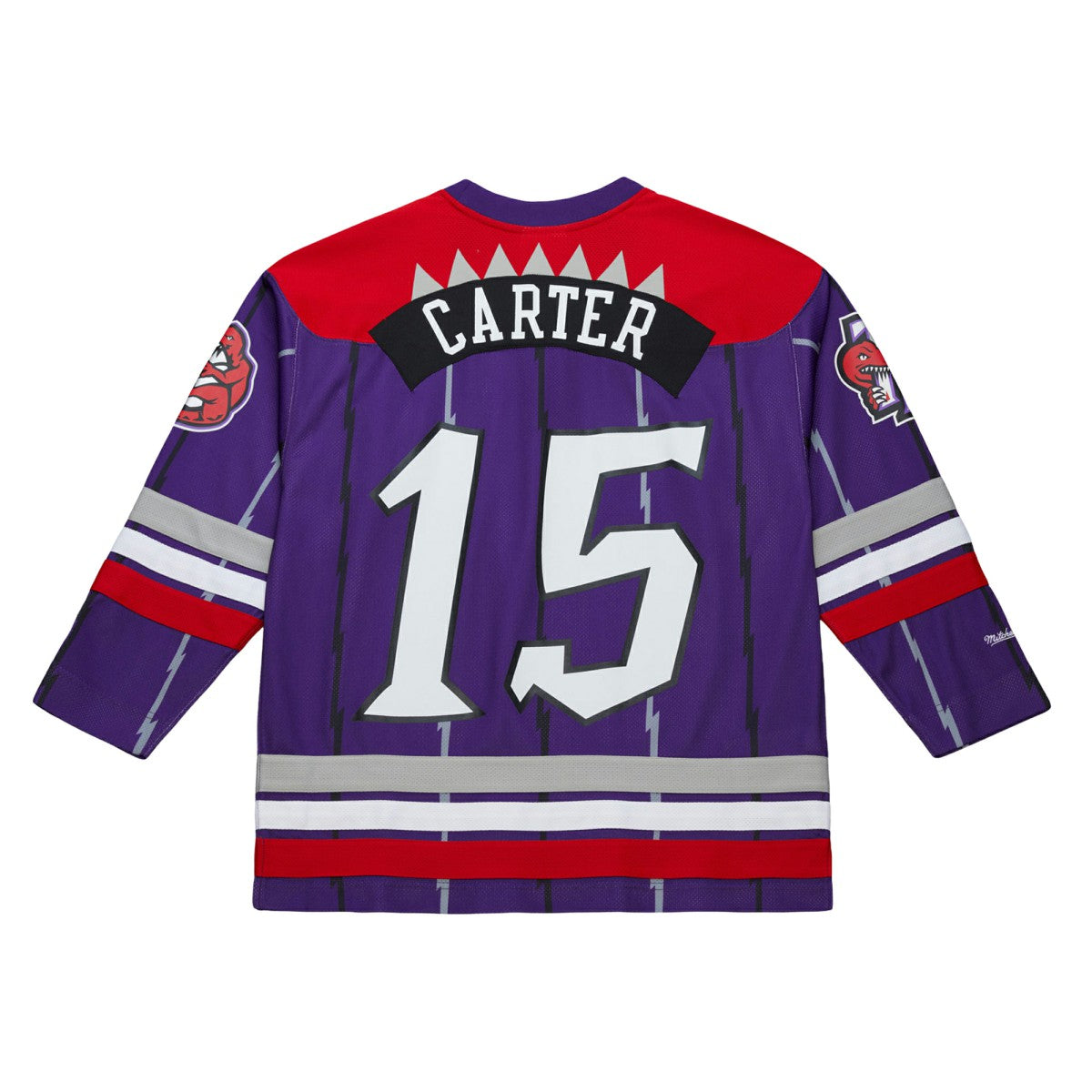 Vince Carter Toronto Raptors Unisex Maxxed Out Fashion Hockey Jersey - Purple | Mitchell & Ness shop