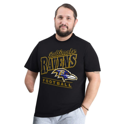 Baltimore Ravens G-III Sports by Carl Banks Adaptive Headliner Graphic T-Shirt - Black outlet