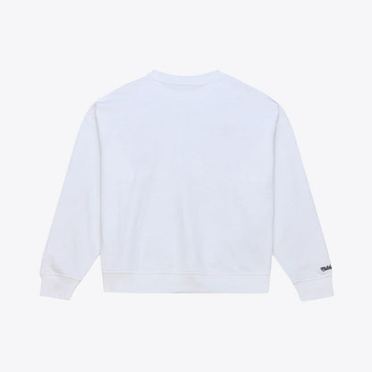 Boston Celtics Women's Lightweight Block Letter Sweatshirt - White | Mitchell & Ness shop