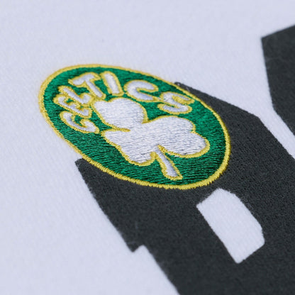 Boston Celtics Women's Lightweight Block Letter Sweatshirt - White | Mitchell & Ness shop
