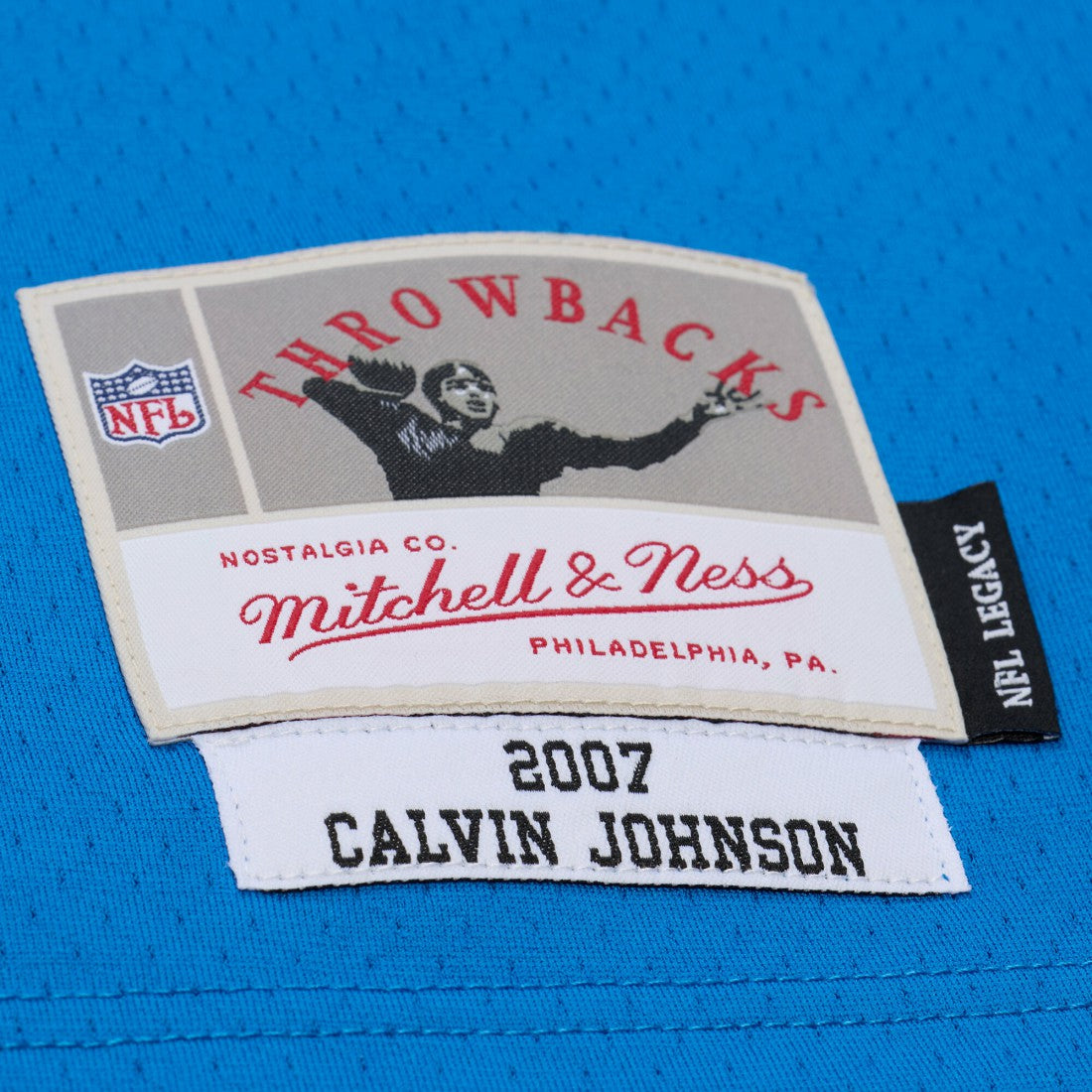 Calvin Johnson Detroit Lions 2007 Legacy Replica Jersey - Blue discount