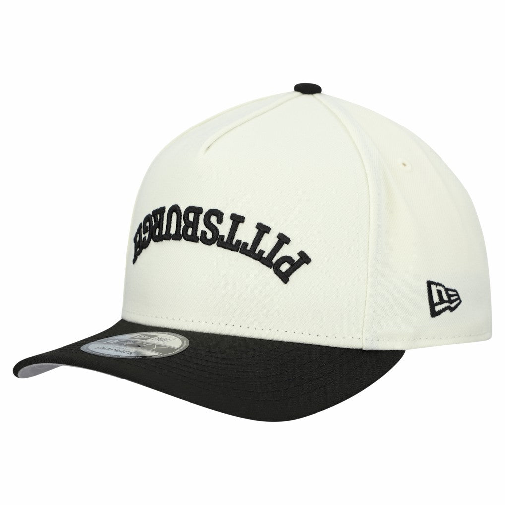 Pittsburgh Steelers New Era Upside Down 9FIFTY A-Frame Snapback Hat - Cream cheap