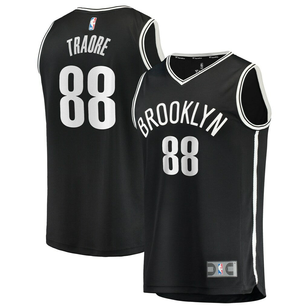 Nolan Traoré Brooklyn Nets Fast Break Replica Jersey - Black - Icon Edition | Fanatics for sale