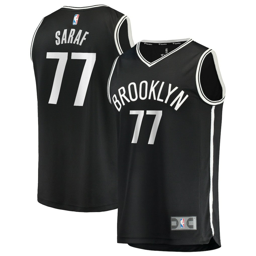 Ben Saraf Brooklyn Nets Fast Break Replica Jersey - Black - Icon Edition | Fanatics discount