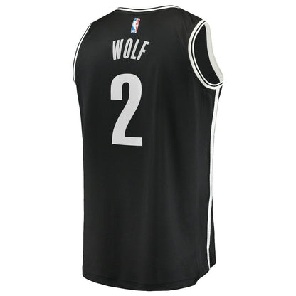 Daniel Wolf Brooklyn Nets Fast Break Replica Jersey - Black - Icon Edition | Fanatics online