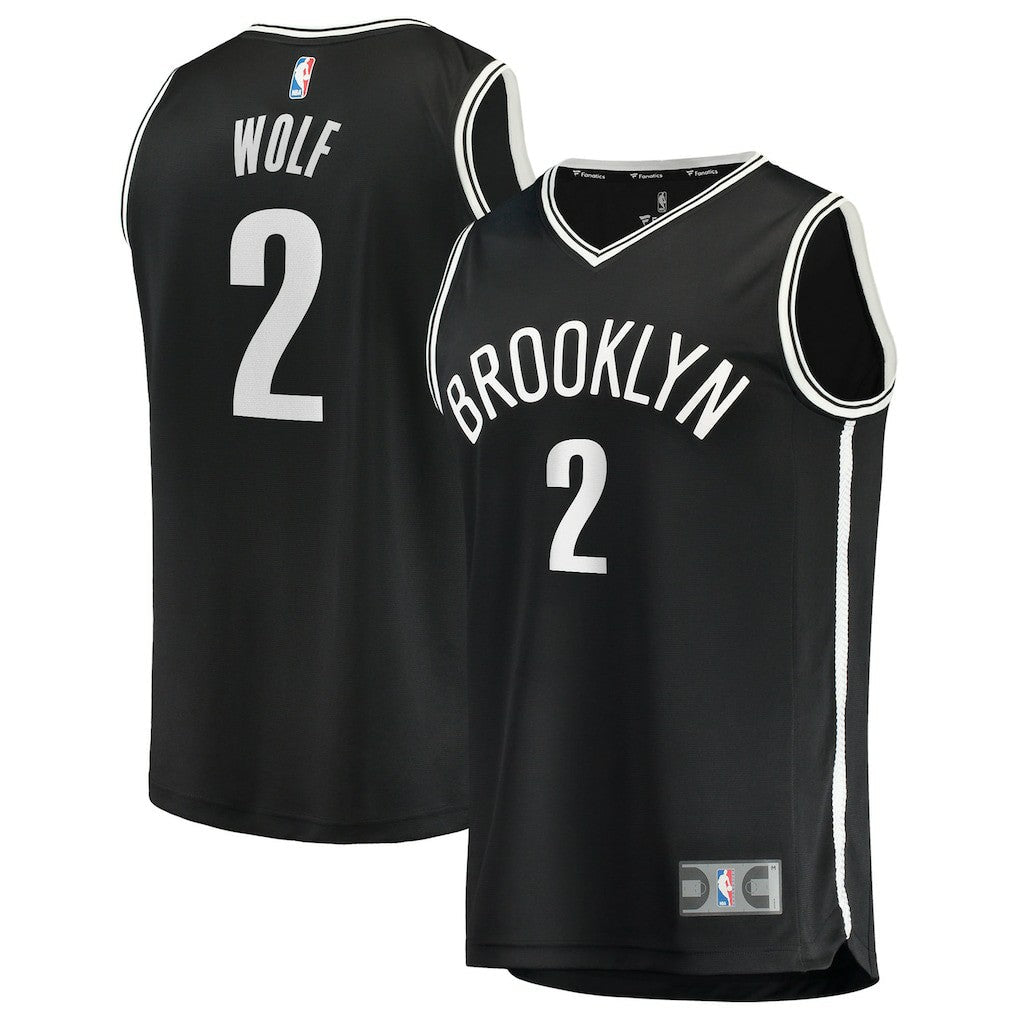 Daniel Wolf Brooklyn Nets Youth Fast Break Replica Jersey - Black - Icon Edition | Fanatics discount