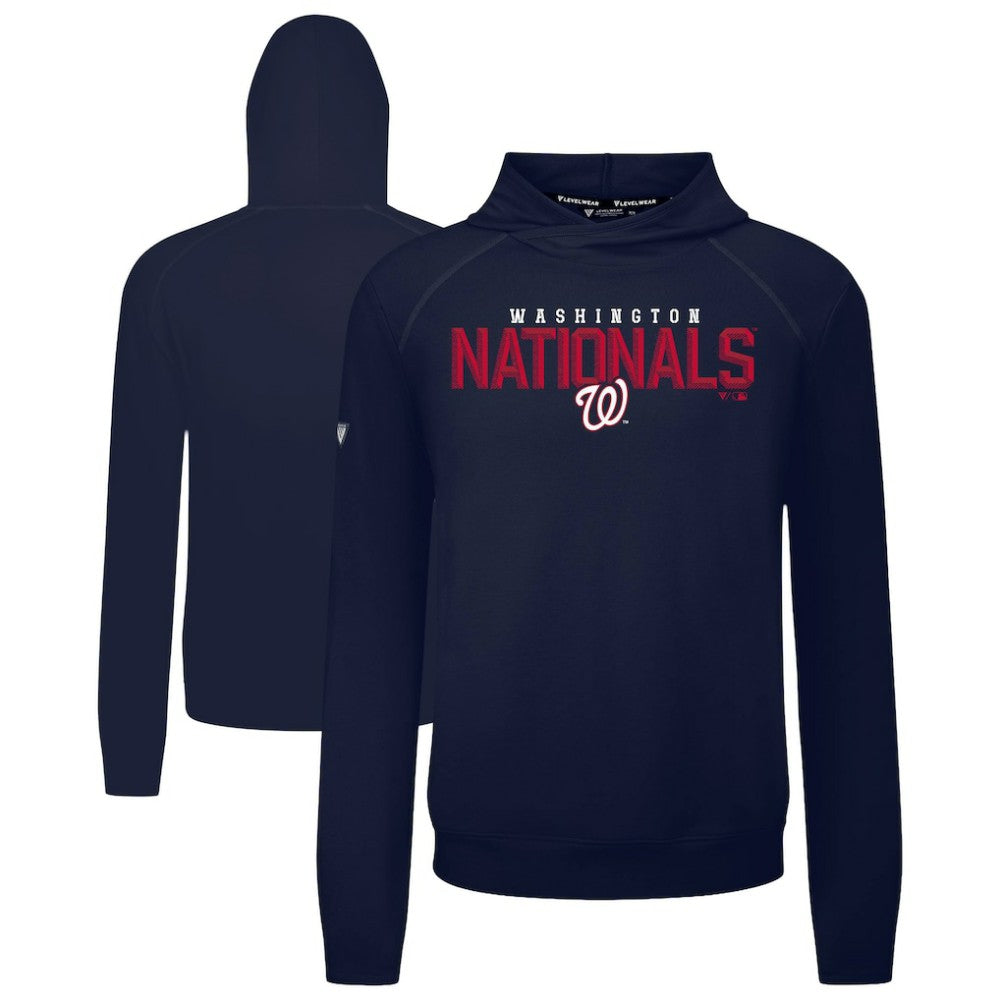 Washington Nationals Levelwear Mandate Carve Tri-Blend Hoodie - Navy