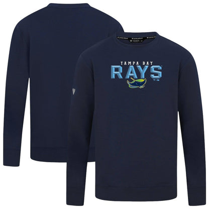 Tampa Bay Rays Levelwear Mandate Carve Tri-Blend Sweatshirt - Navy
