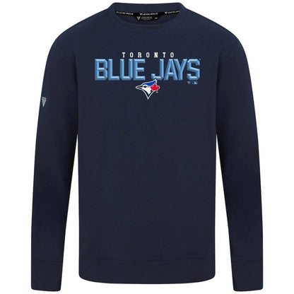 Toronto Blue Jays Levelwear Mandate Carve Tri-Blend Sweatshirt - Navy