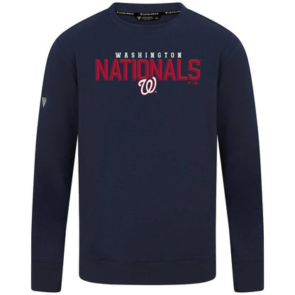 Washington Nationals Levelwear Mandate Carve Tri-Blend Sweatshirt - Navy