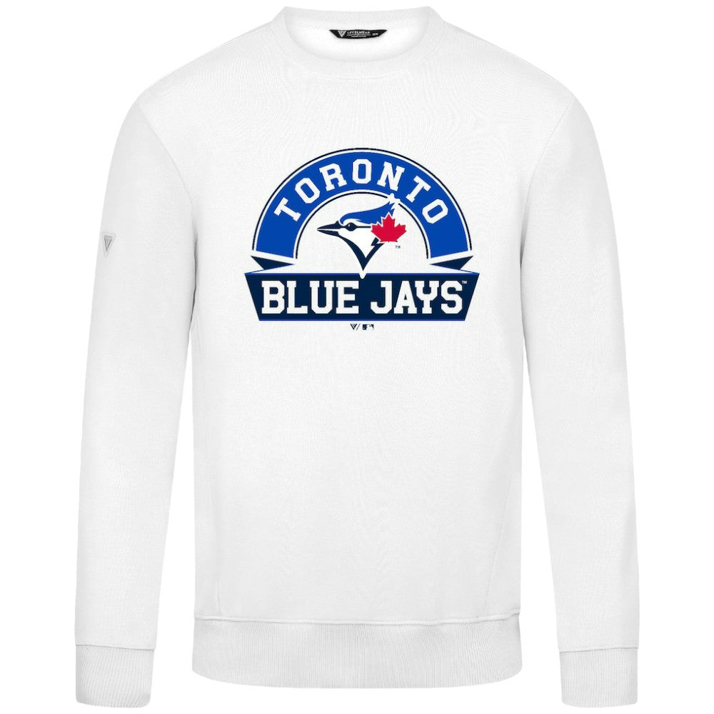 Toronto Blue Jays Levelwear Zane Banner Arch Sweatshirt - White