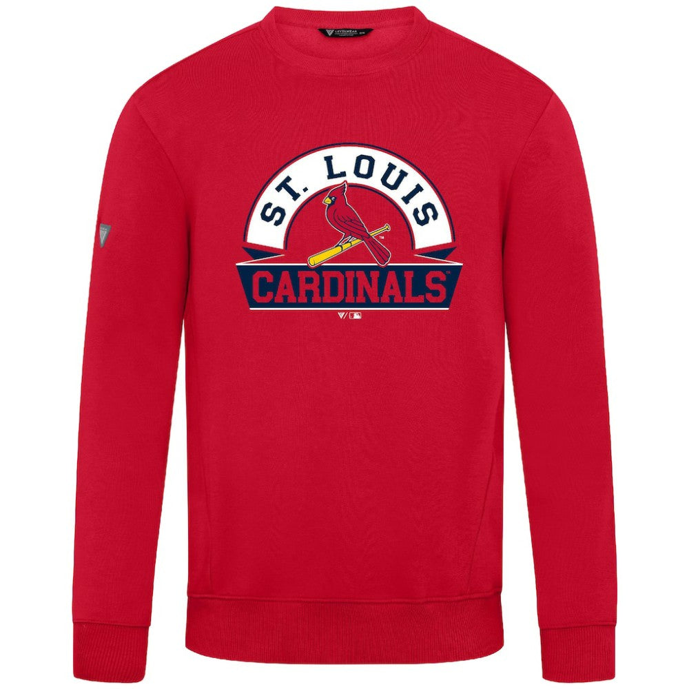 St. Louis Cardinals Levelwear Zane Banner Arch Sweatshirt - Red