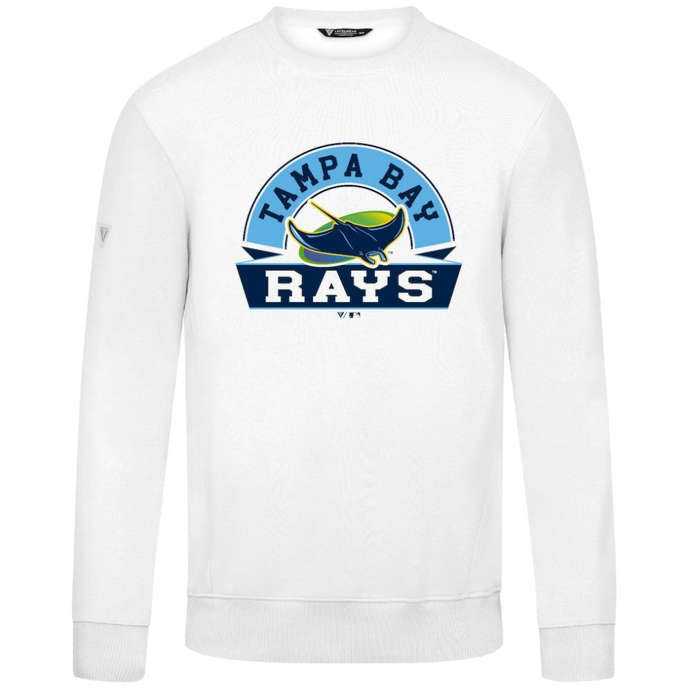 Tampa Bay Rays Levelwear Zane Banner Arch Sweatshirt - White