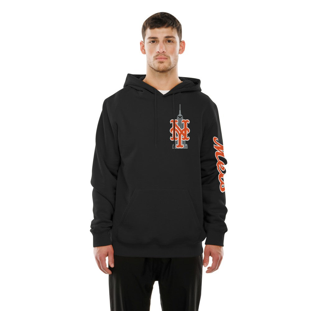 New York Mets Empire State Building Fleece Hoodie - Black | New Era