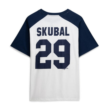 Tarik Skubal Detroit Tigers Profile Women's Plus Size Name & Number Raglan Henley T-Shirt - White