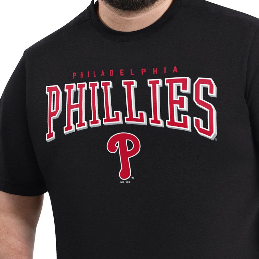 Philadelphia Phillies G-III Sports by Carl Banks Adaptive Classic Team Spirit T-Shirt - Black