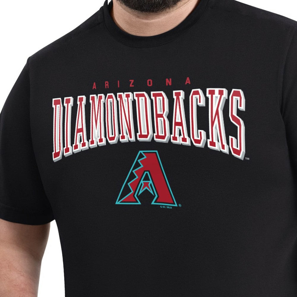 Arizona Diamondbacks G-III Sports by Carl Banks Adaptive Classic Team Spirit T-Shirt - Black