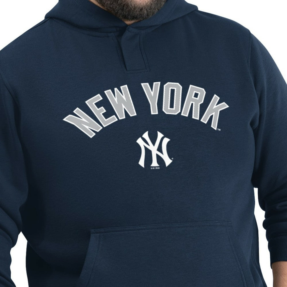 New York Yankees G-III Sports by Carl Banks Adaptive Lockup Fleece Hoodie - Navy