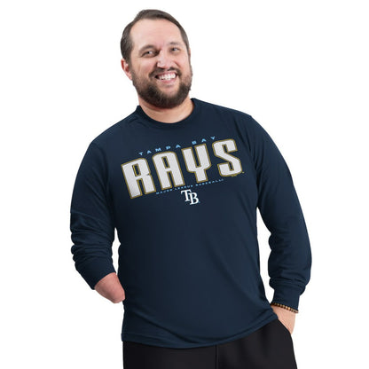 Tampa Bay Rays G-III Sports by Carl Banks Adaptive Long Sleeve T-Shirt - Navy