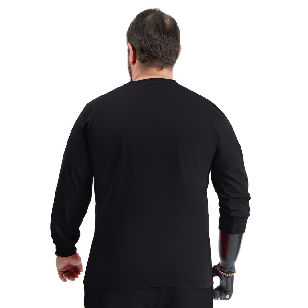 Miami Marlins G-III Sports by Carl Banks Adaptive Long Sleeve T-Shirt - Black