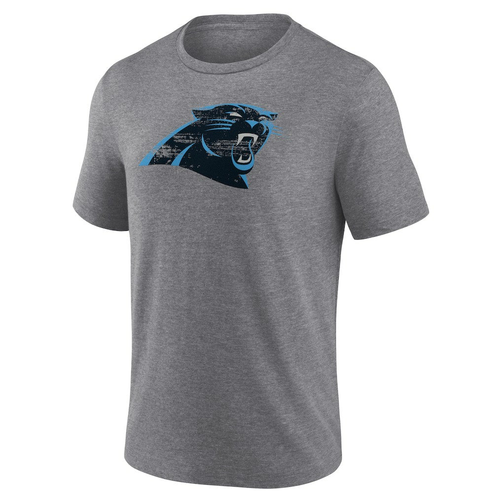 Carolina Panthers Heritage Custom Name & Number Tri-Blend T-Shirt - Gray discount