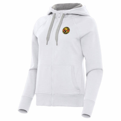 Club America Antigua Women's Takeover Full-Zip Hoodie - White on sale