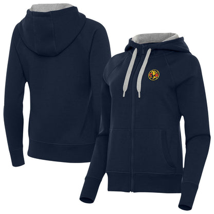 Club America Antigua Women's Takeover Full-Zip Hoodie - Navy shop