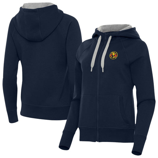 Club America Antigua Women's Takeover Full-Zip Hoodie - Navy shop