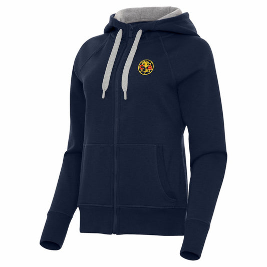 Club America Antigua Women's Takeover Full-Zip Hoodie - Navy shop