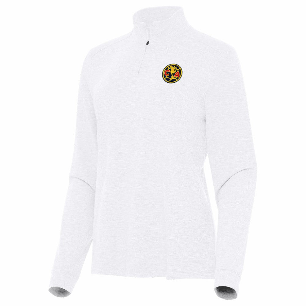 Club America Antigua Women's Master Quarter-Zip Pullover - White sale