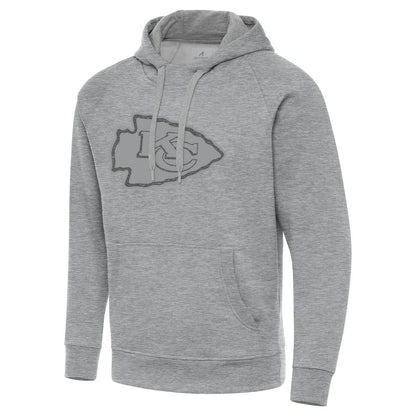 Kansas City Chiefs Antigua Victory Hoodie - Heather Gray outlet