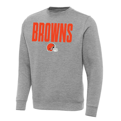 Cleveland Browns Antigua Victory Sweatshirt - Heather Gray discount