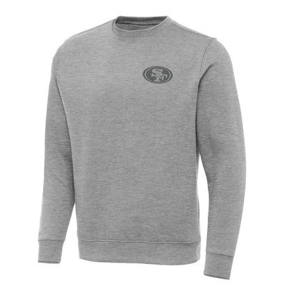 San Francisco 49ers Antigua Victory Sweatshirt - Heather Gray on sale