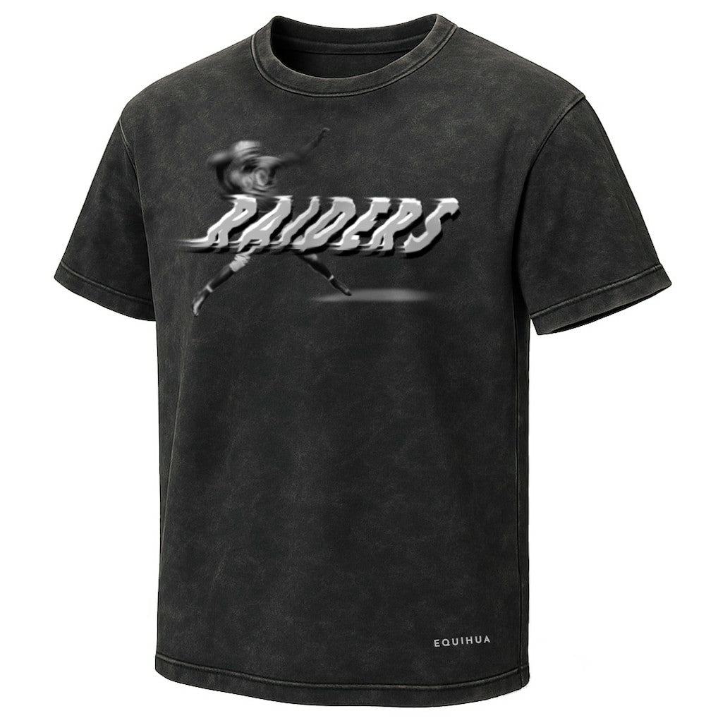 Las Vegas Raiders EQUIHUA Retro T-Shirt - Black on sale
