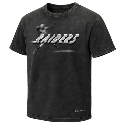 Las Vegas Raiders EQUIHUA Retro T-Shirt - Black on sale