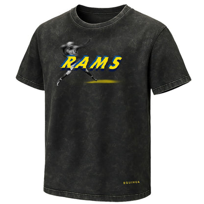 Los Angeles Rams EQUIHUA Retro T-Shirt - Black online